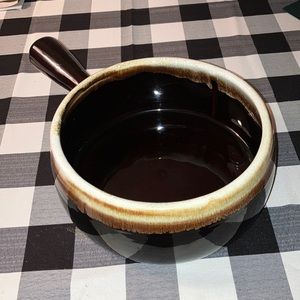 Vintage Pfaltzgraff USA 1 Qt Brown Drip Casserole Dish Pre-owned VGC